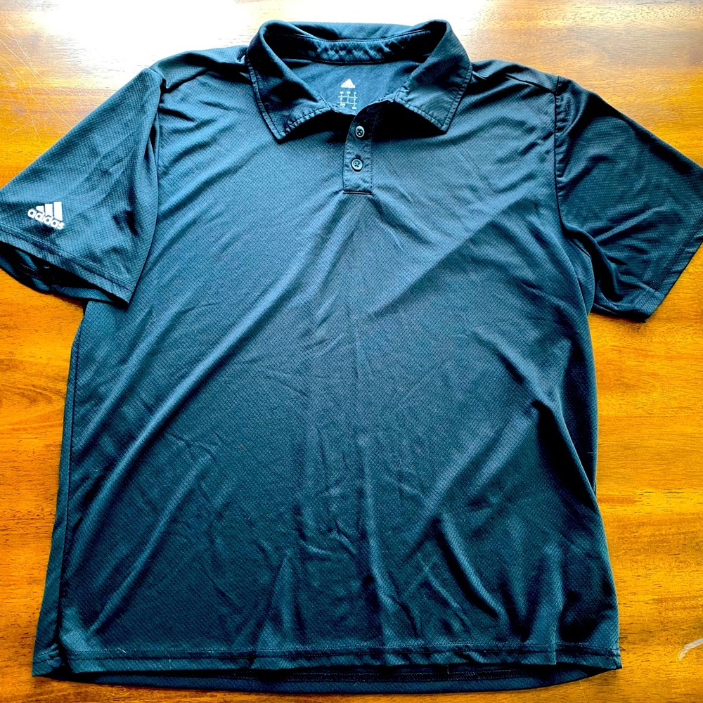 Men’s black Adidas polo size Large
